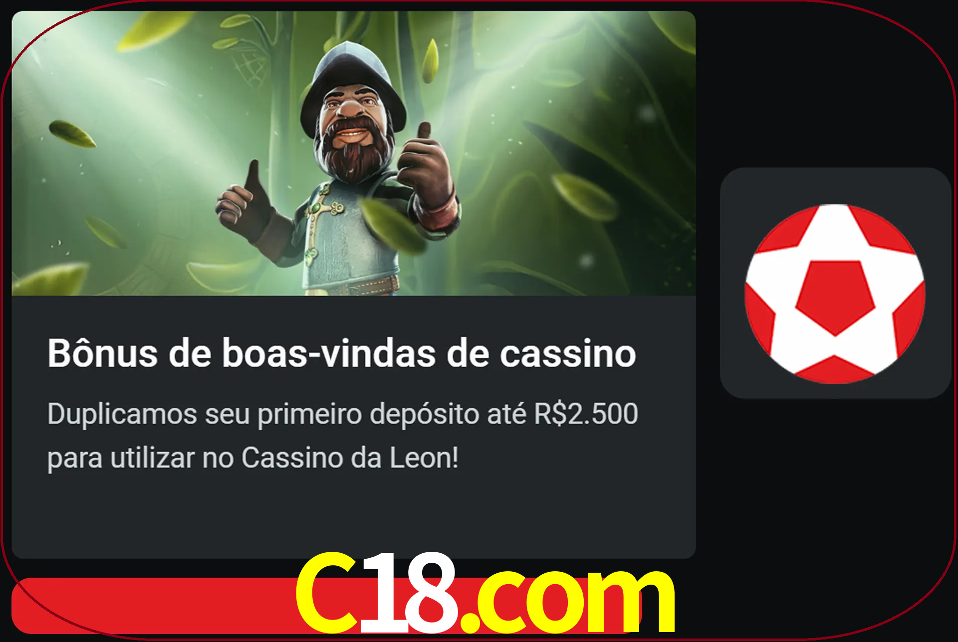 Receba seu dinheiro do bônus de boas-vindas após o primeiro depósito.